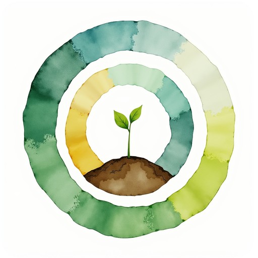Free Circular Life Cycle Image - Watercolor, Ecosystem, Circular ...