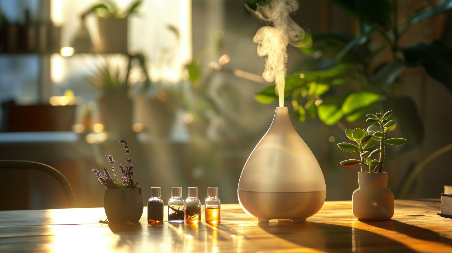 Free Aromatic Morning Setup Image - Aromatherapy, Wellness, Sunlight ...