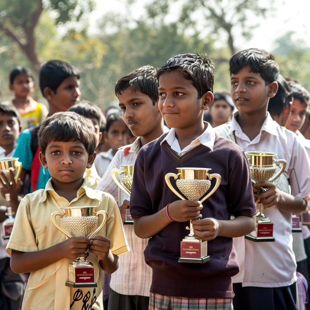 Free Proud Young Winners Image - Children, Winners, Trophies | Download ...