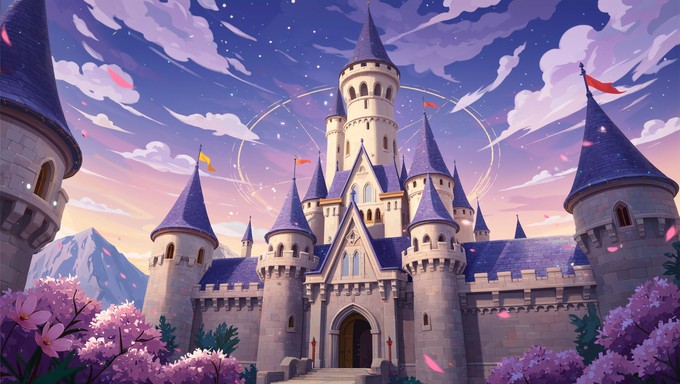Free Magical Castle Fortress Image - Castle, Fortress, Anime | Download ...