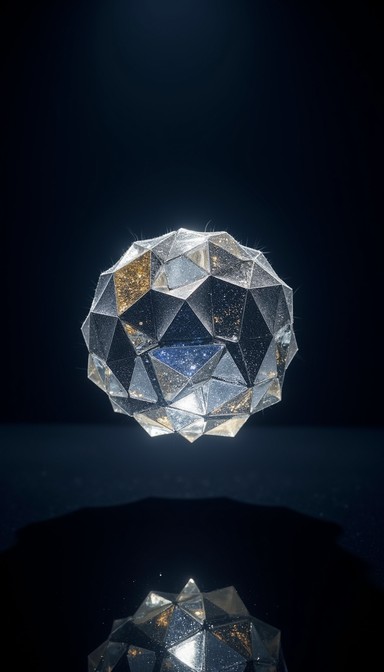 Geometric Capture Light Free Faceted Light Catcher Image - Crystal, Geometric, Faceted ...