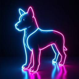 Perro Neon Free Neon Cyberpunk Canine Image - Neon, Dog, Cyberpunk | Download at ...
