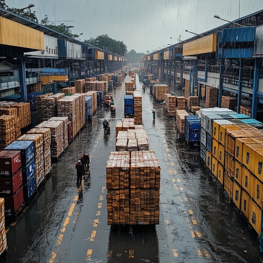Free Rainy Cargo Port Image - Cargo, Port, Rain | Download at StockCake
