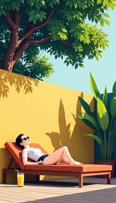Free Tranquil Shade Retreat Image - Relaxation, Minimalist, Shade ...