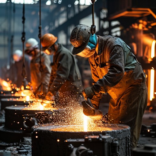 Foundry Working Free Fiery Foundry Work Image - Foundry, Worker, Protective | Download ...