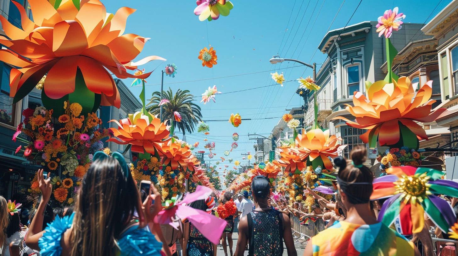 Free Colorful Flower Parade Image - Festival, Flowers, Parade ...