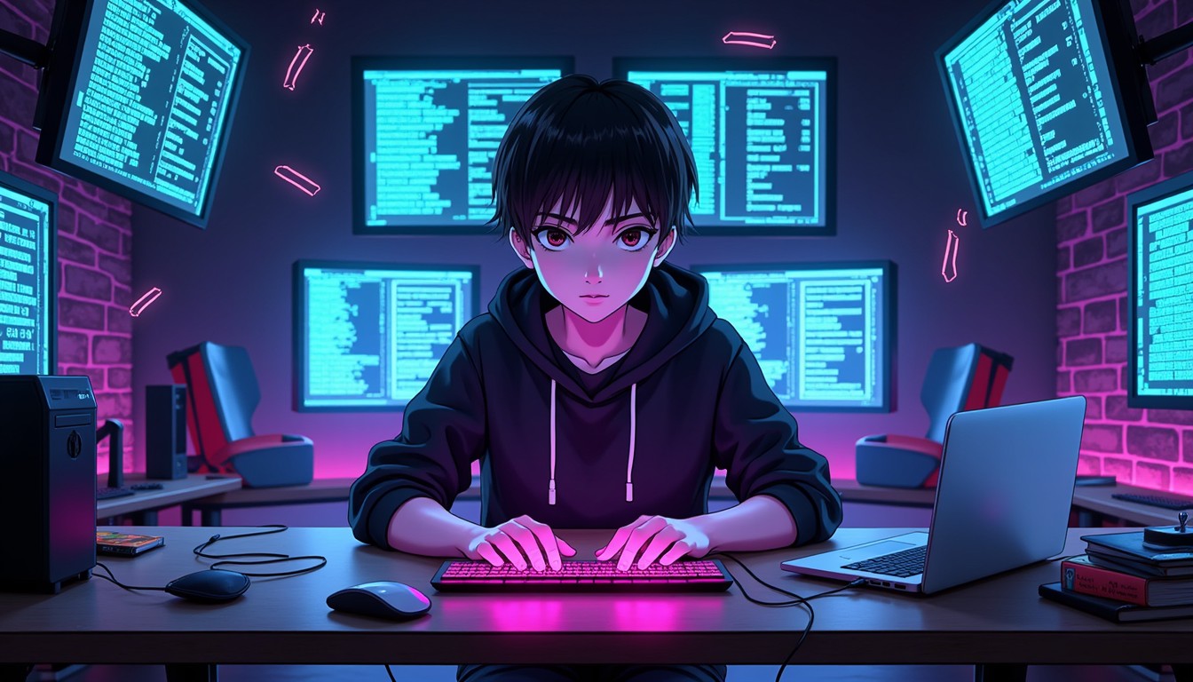 Free Cyberpunk Code Master Image - Anime, Cyberpunk, Programmer ...