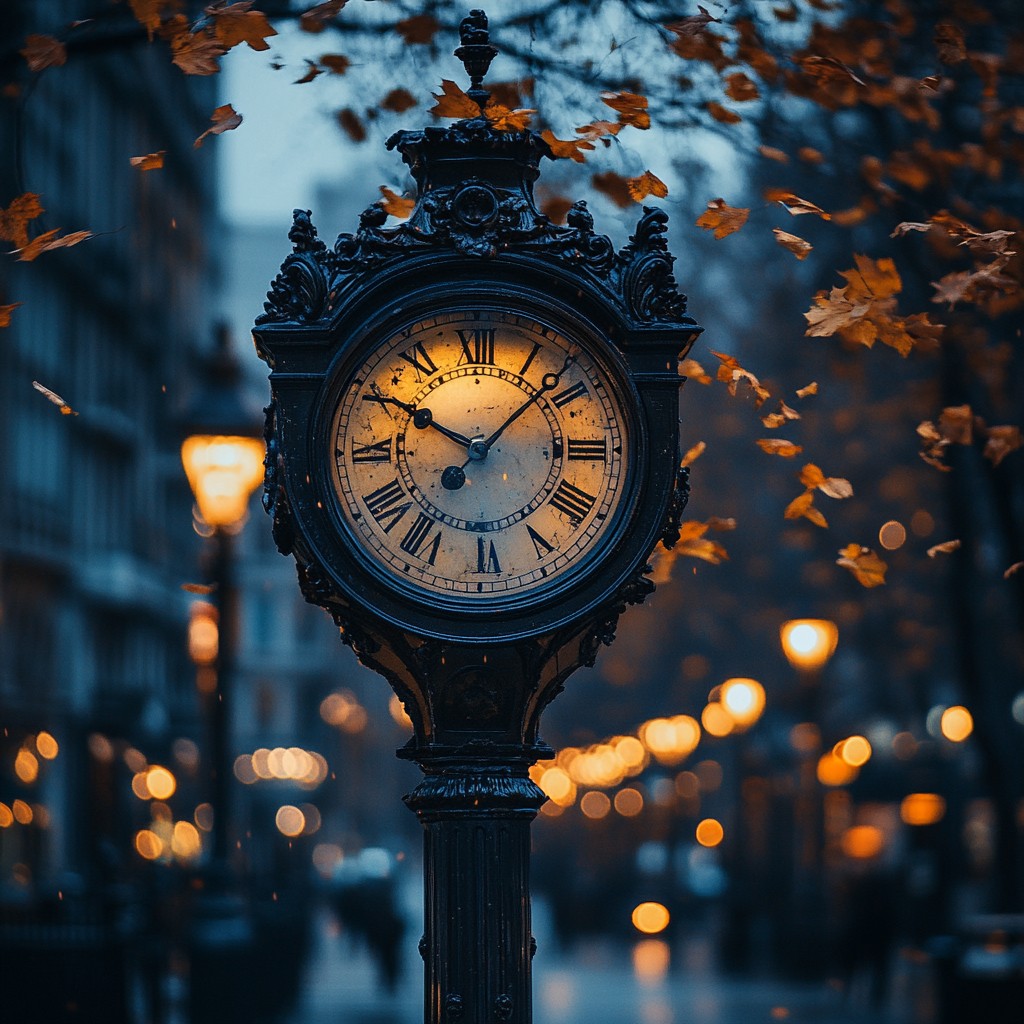 Free Evening City Clock Image - Clock, Evening, Autumn | Download at ...