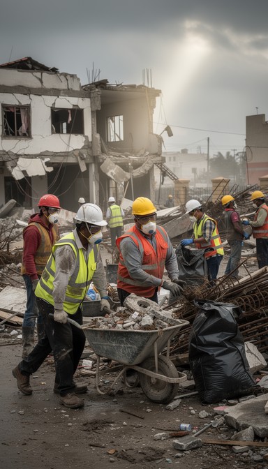 Free Hope Amid Ruins Image - Volunteers, Disaster, Recovery | Download ...