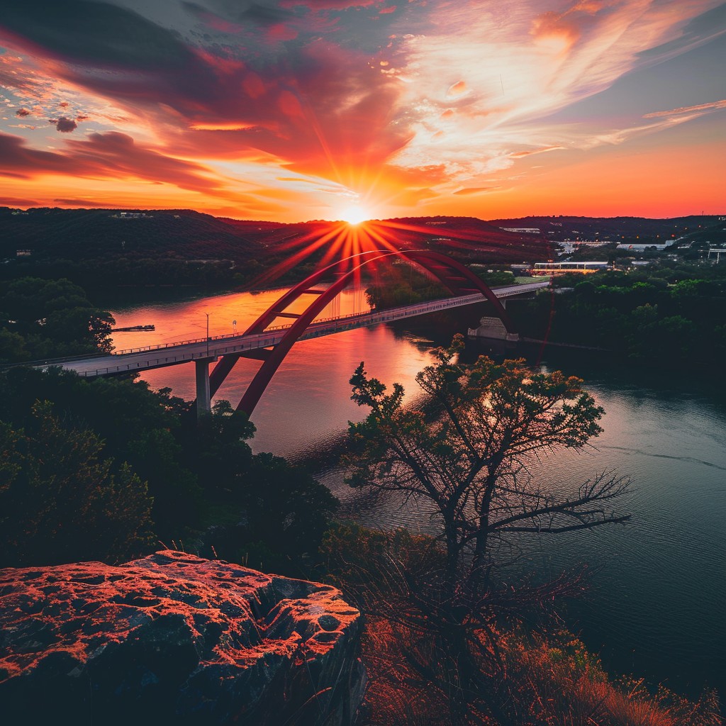 Free Sunset Bridge View Image - Sunset, Bridge, Reflection | Download ...