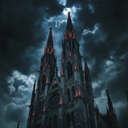 Free Gothic Cathedral Storm Image - Gothic, Cathedral, Spires ...