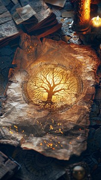 Free Enchanted Tree Illustration Image - Enchanted, Tree, Illustration ...