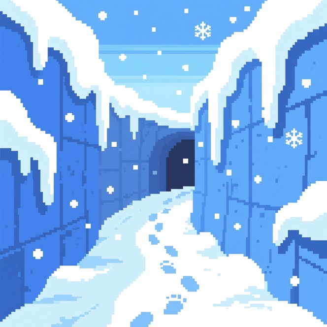 Free Pixelated Snow Passage Image - Snow, Pixel, Trench | Download at ...