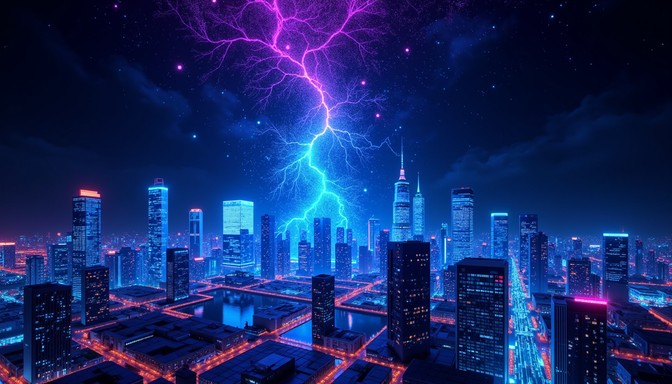 Free Lightning strikes tower Image - Lightning, Skyscraper, Sunset ...