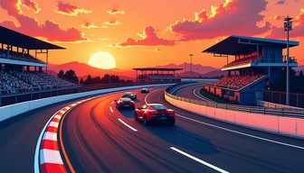 Sunset Image Racing Free Sunset Racing Circuit Image - Motorsport, Racing, Sunset ...
