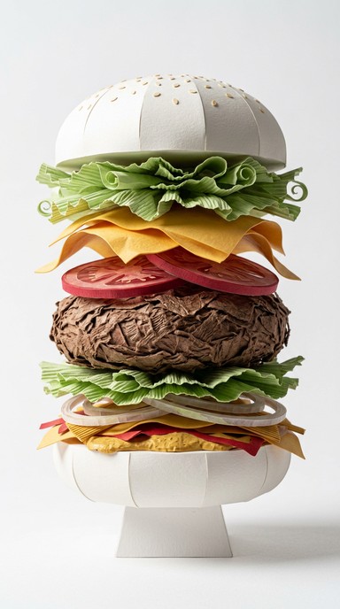 Free Paper Burger Sculpture Image - Paper, Sculpture, Burger | Download ...