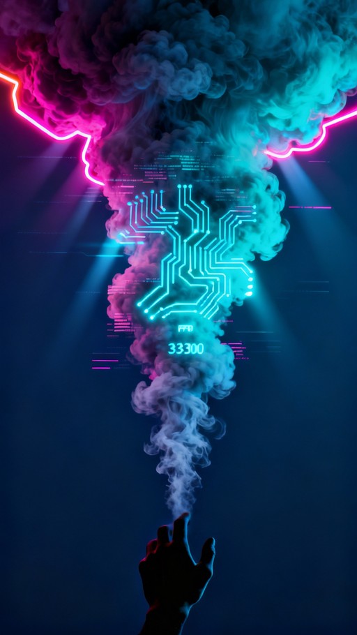 Free Digital Smoke Signal Image - Cyberpunk, Neon, Smoke | Download at ...