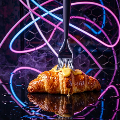 Free Cyberpunk Croissant Art Image