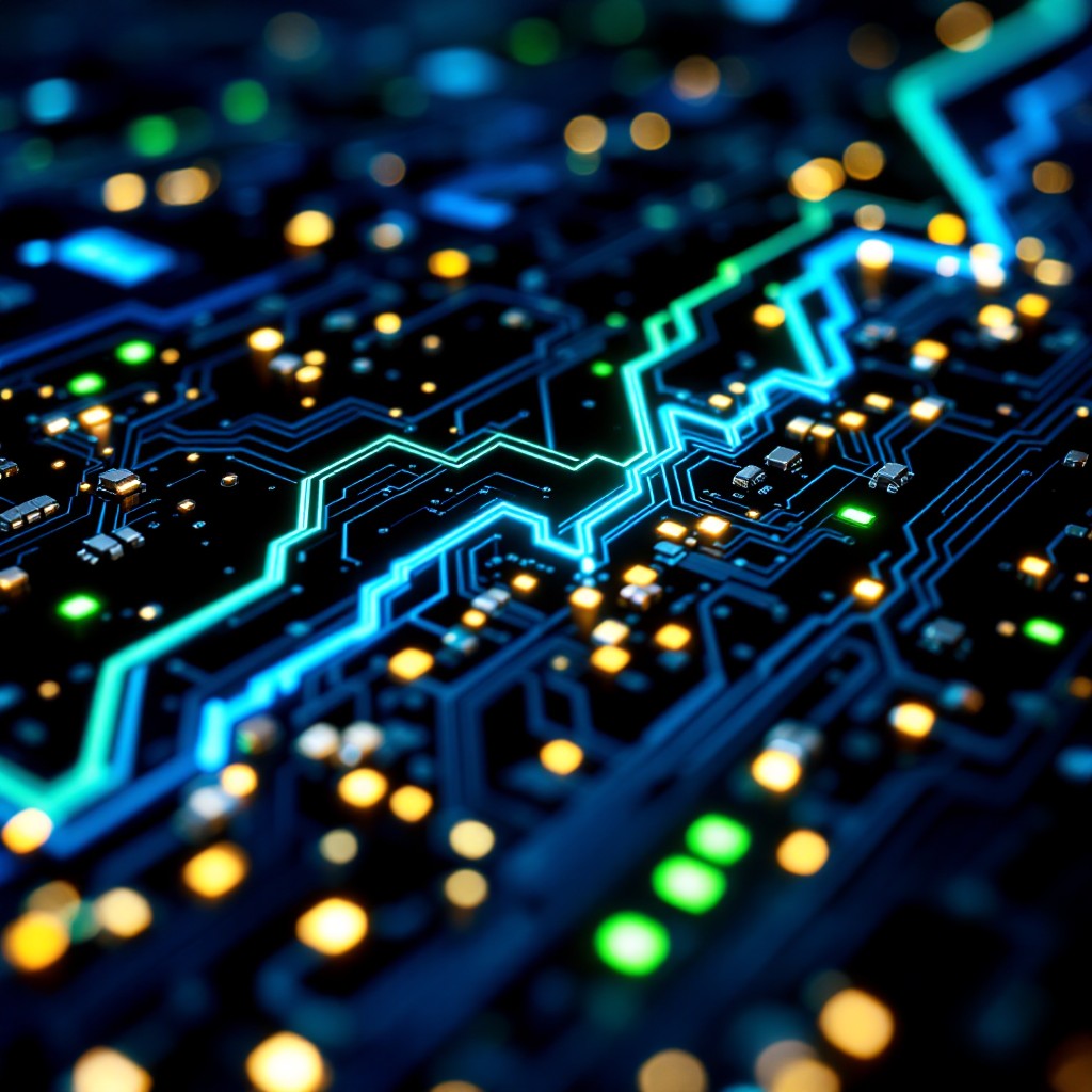 Free Glowing Circuit Patterns Image - Circuit, Technology, Electronic ...