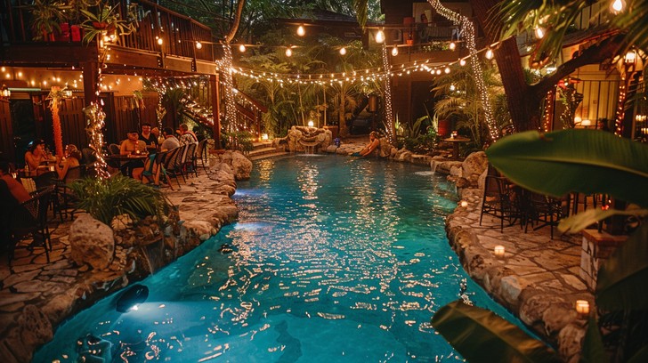 Poolside Cafe Free Enchanted Garden Restaurant Image - Garden, Restaurant, Flowers ...