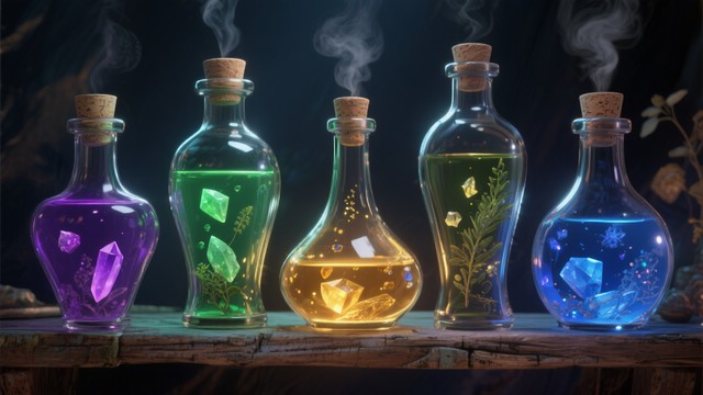 Free Magical Potion Collection Photo - Potions, Alchemy, Magical ...