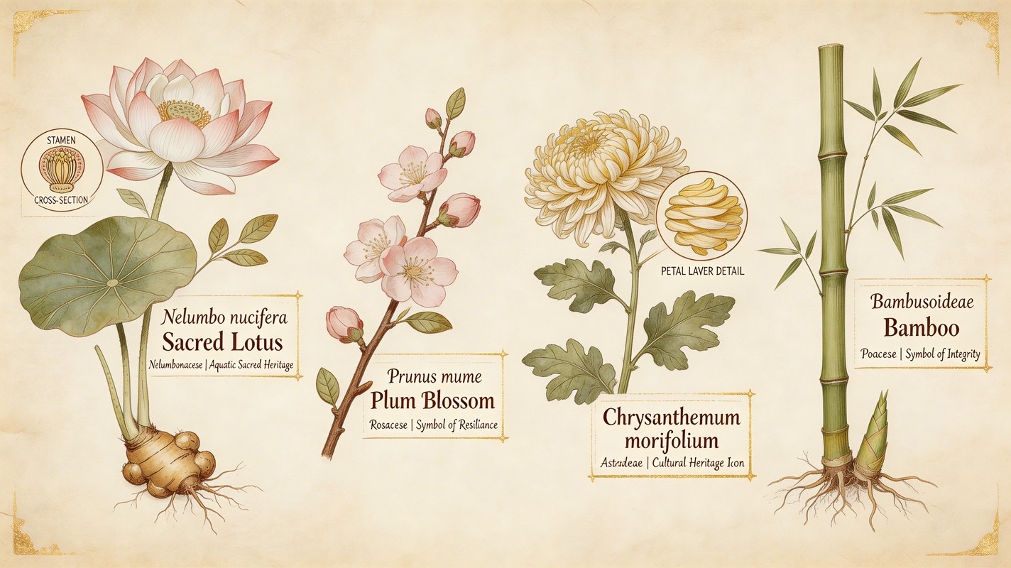 Sampling Flower Free Heritage Botanical Specimens Image - Botanical, Illustration ...