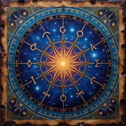 Free Cosmic Astral Compass Image - Zodiac, Astrology, Celestial ...