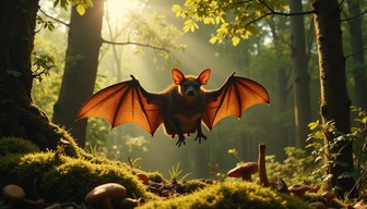 Free Magical Forest Bat Image - Bat, Forest, Sunbeams | Download at ...