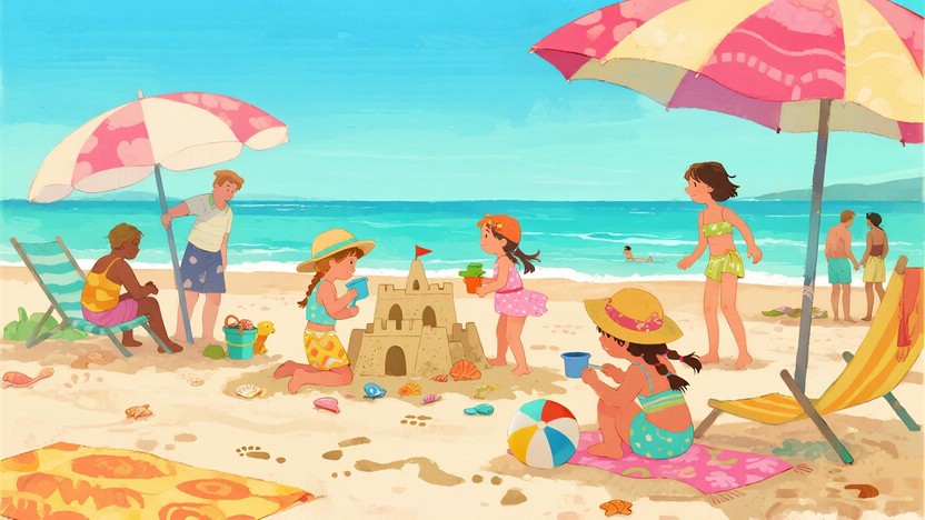 Free Sunny Beach Fun Image | Download at StockCake