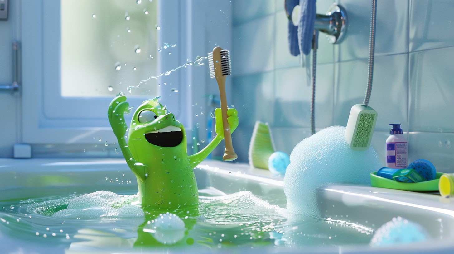 Free Joyful Bathing Alien Image - Alien, Bath, Bubbles | Download at ...