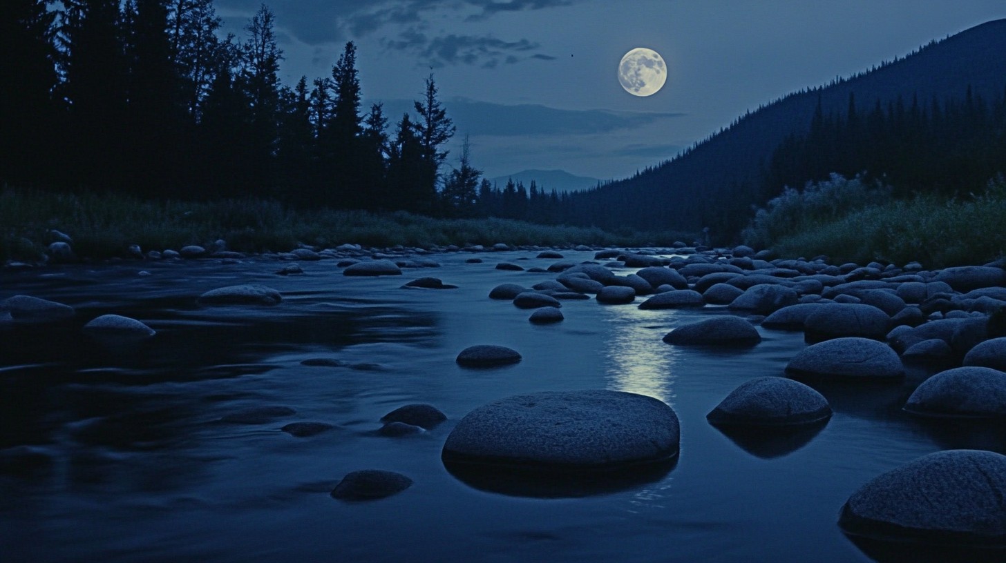 Free Moonlit River Night Image - Moonlight, River, Night | Download at ...