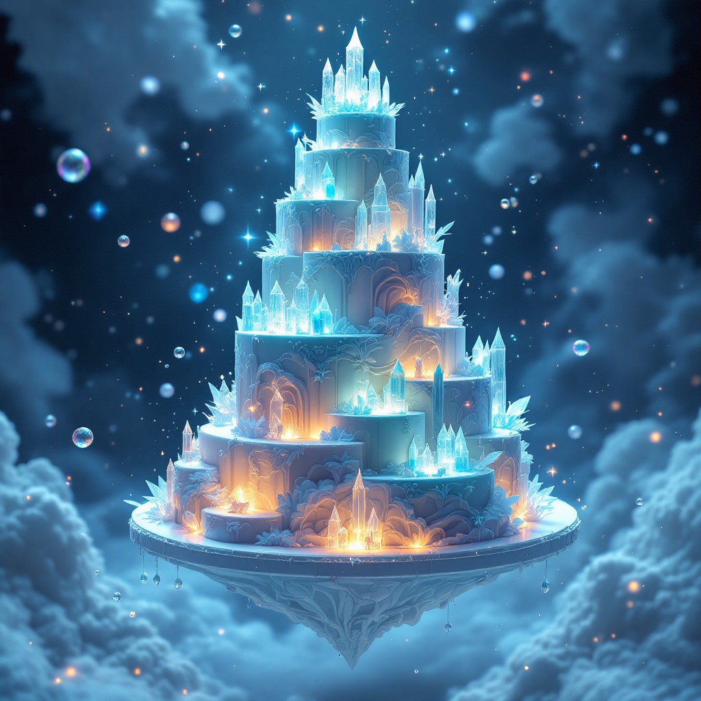 Free Floating Crystal Castle Image - Fantasy, Crystal, Floating ...