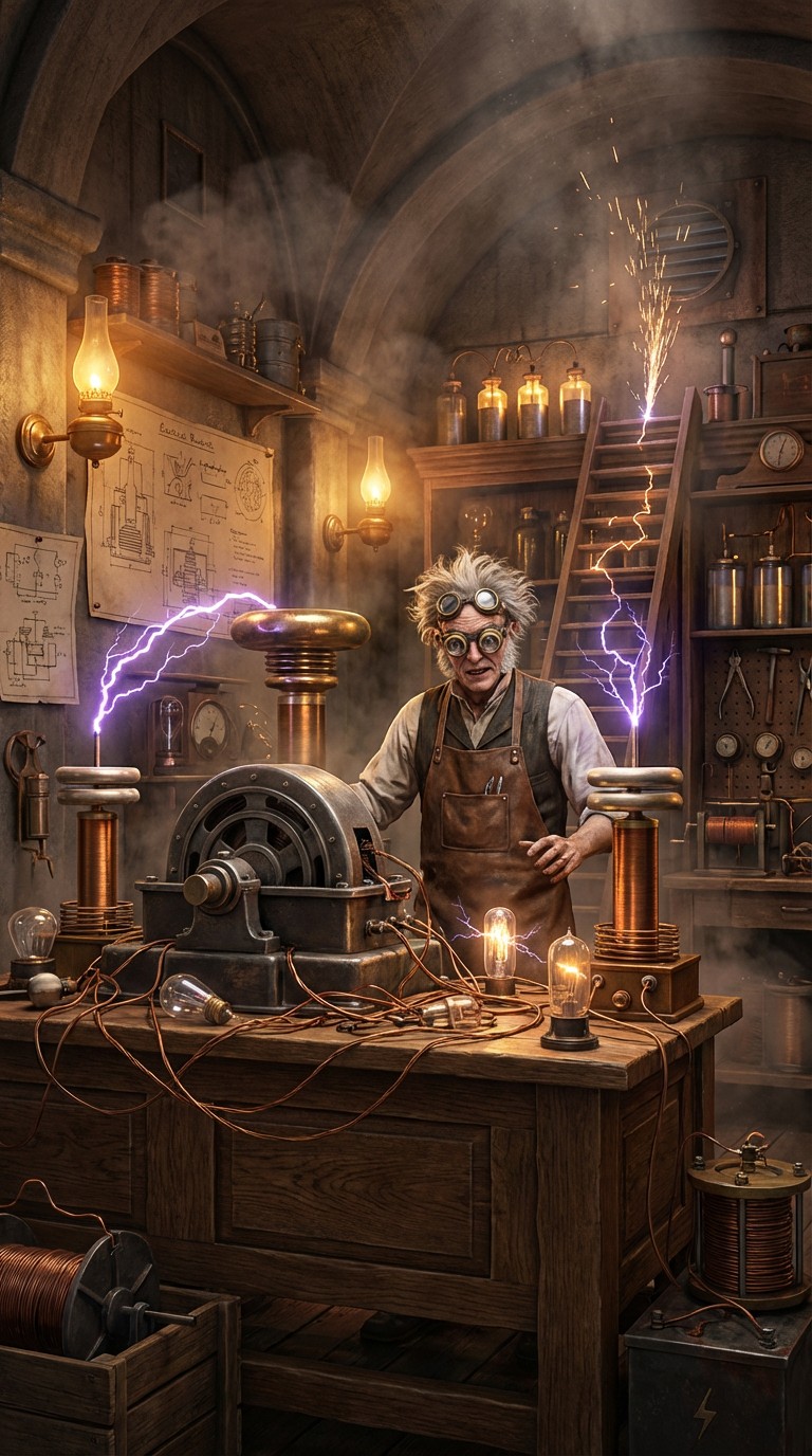 Free Electric Steampunk Genius Image - Steampunk, Inventor, Scientist ...
