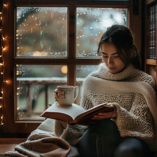Free Cozy reading moment Image - Woman, Reading, Window | Download at ...