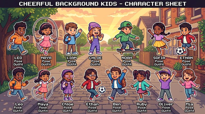 Free Pixel Kids Playing Image - Pixelart, Children, Sprites | Download ...