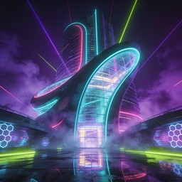 Free Futuristic Neon Architecture Image - Futuristic, Architecture ...