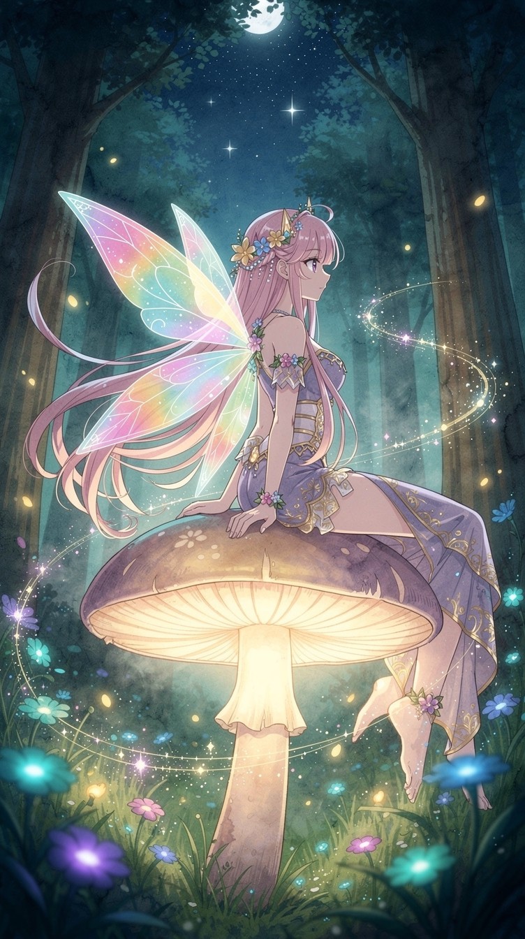 Free Enchanted Fairy Forest Image - Fairy, Wings, Mushroom | Download ...