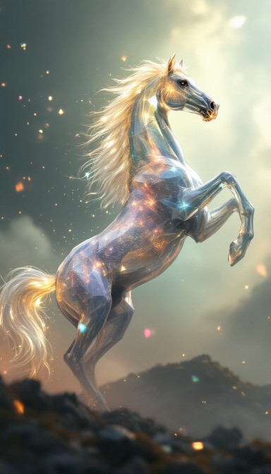 Free Ethereal Crystal Steed Image - Crystal, Horse, Ethereal | Download ...