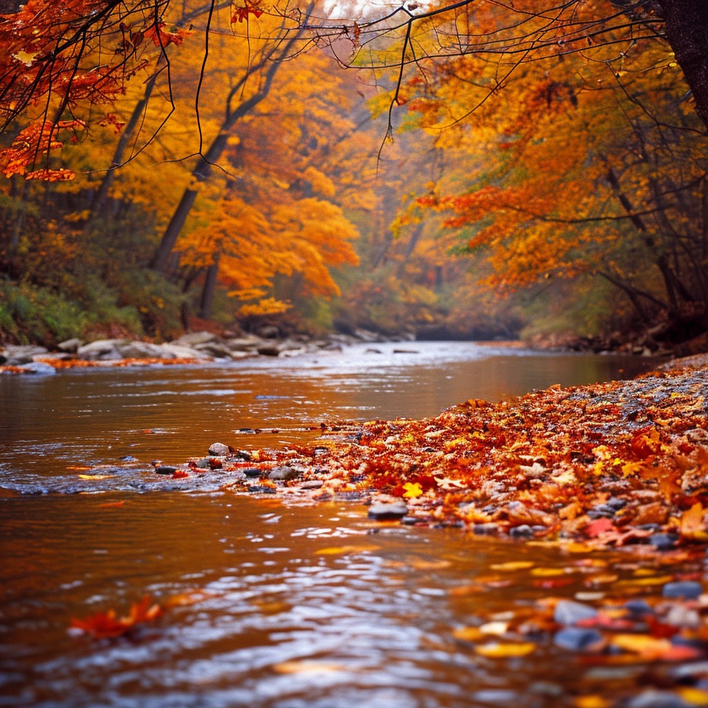 Free Autumn River Serenity Image - Autumn, River, Forest | Download at ...
