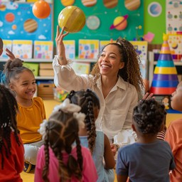 Free Joyful Classroom Activity Image - Teacher, Classroom, Students ...