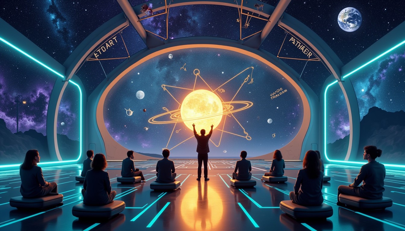 Cosmic Course Free Cosmic Learning Experience Image - Futuristic, Space, Classroom ...