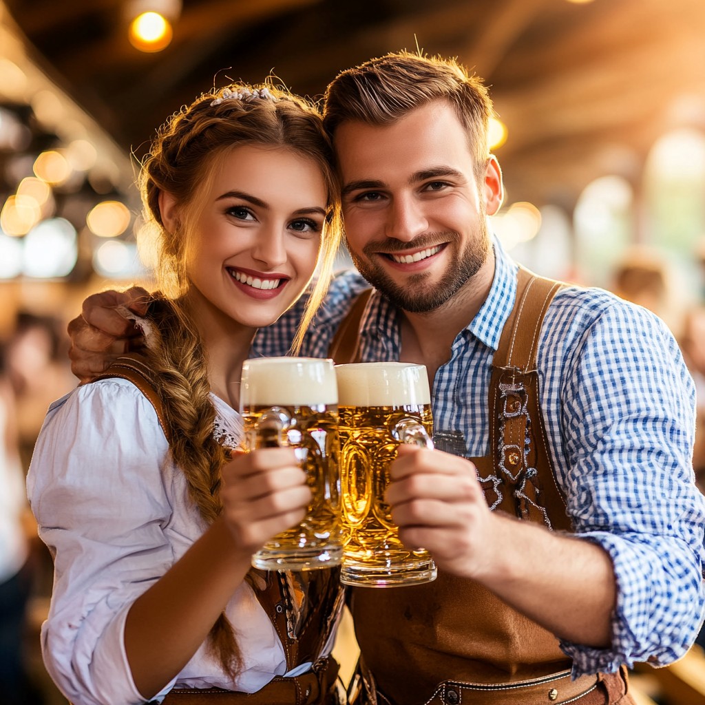 Free Celebratory Beer Cheers Image - Festival, Beer, Couple | Download ...
