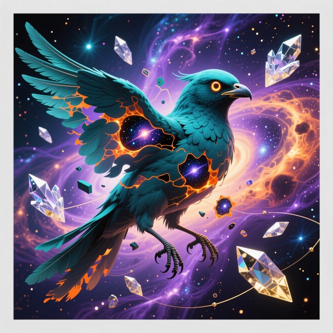 Violet Transforms Free Cosmic Bird Transformation Image - Bird, Transformation, Cosmic ...
