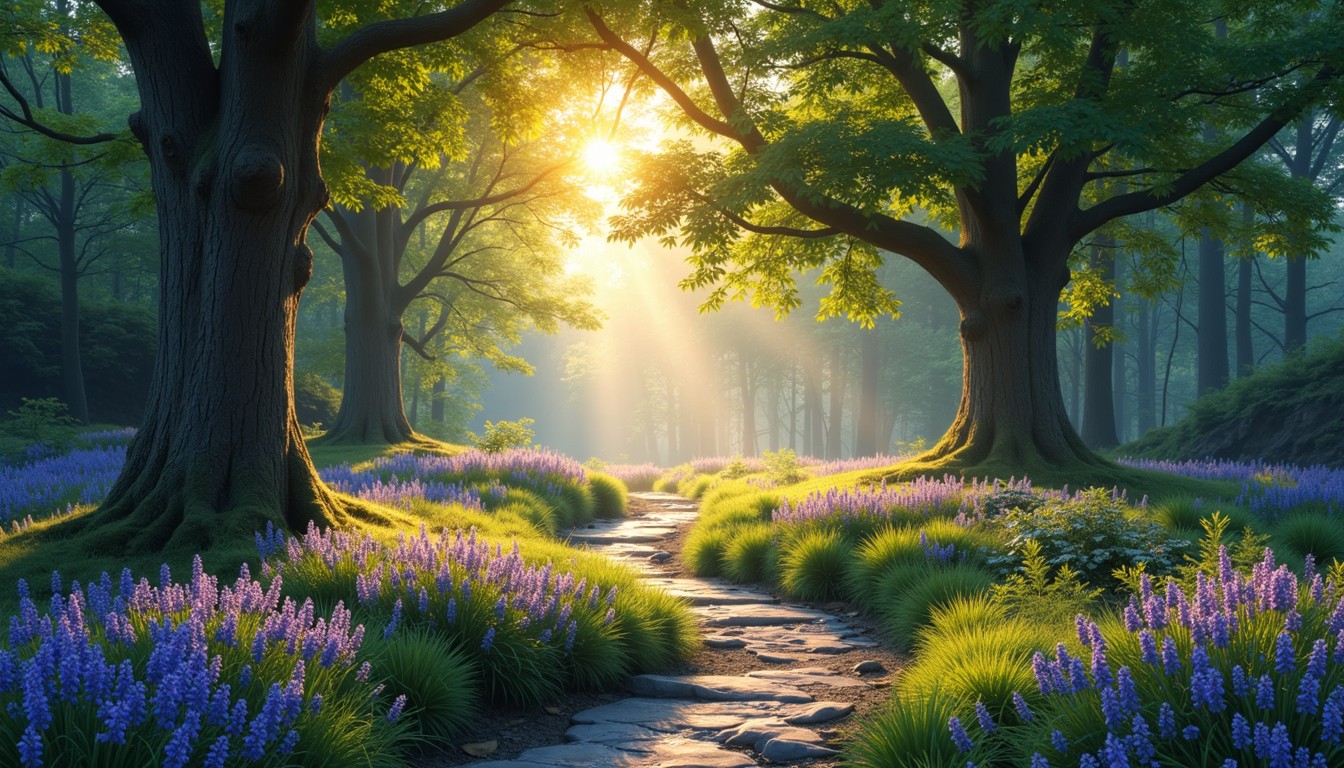 Free Enchanted Forest Path Image - Forest, Path, Sunbeams | Download at ...