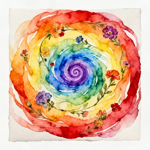 Free Rainbow Spiral Art Image - Watercolor, Spiral, Rainbow | Download ...