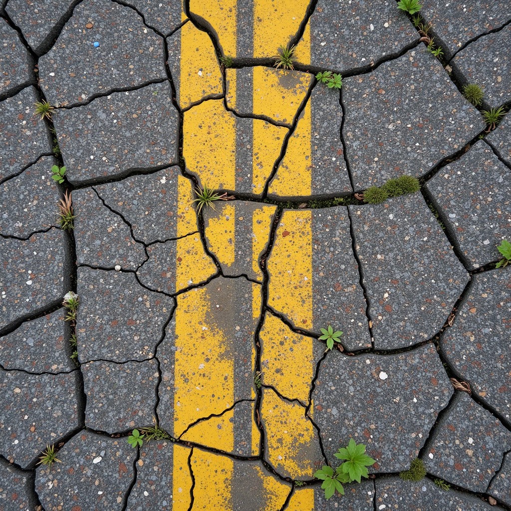 Free Cracked Yellow Line Image - Asphalt, Cracked, Yellow | Download at ...