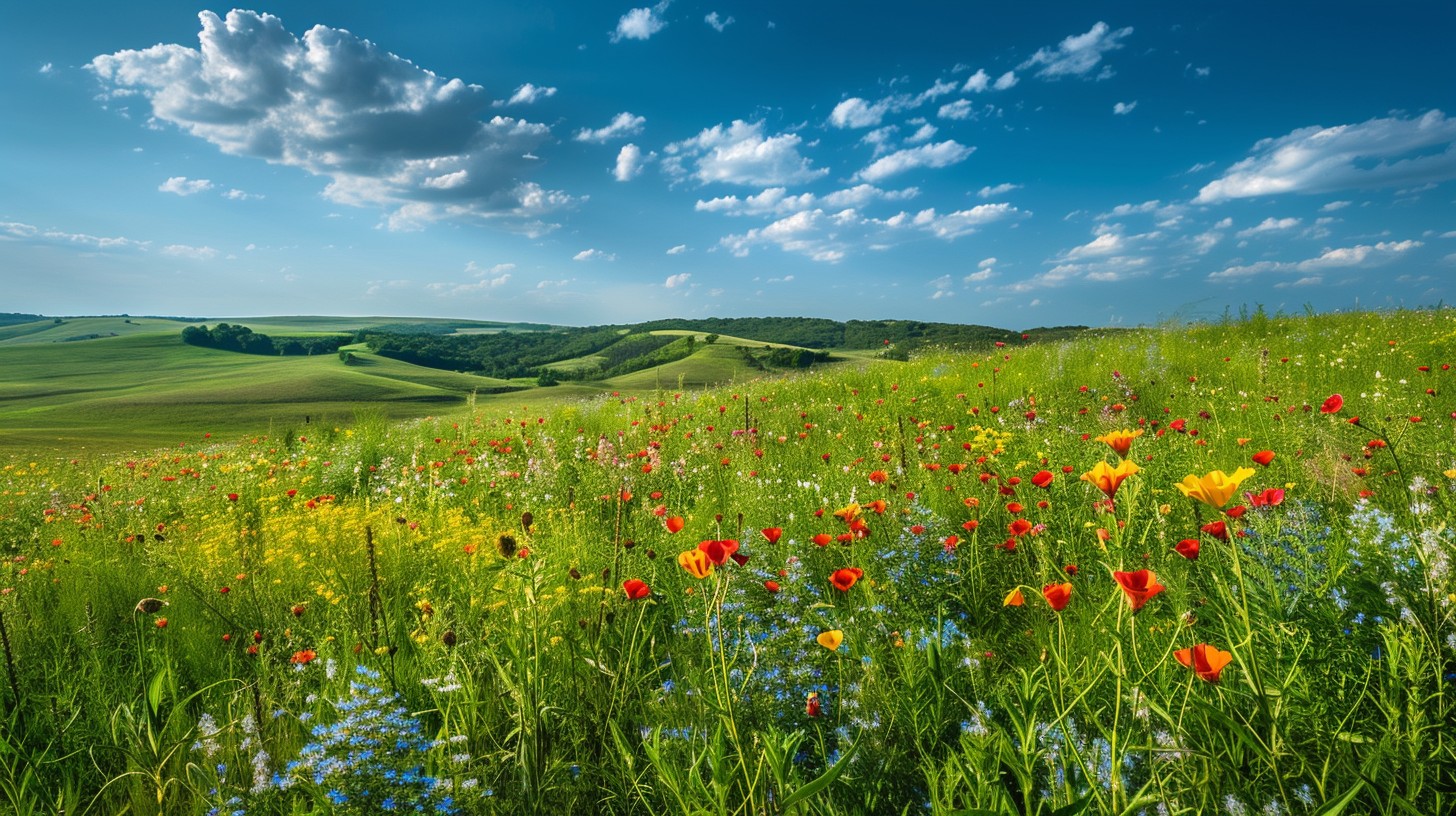 Free Blooming Spring Meadow Image - Meadow, Wildflowers, Sky | Download ...