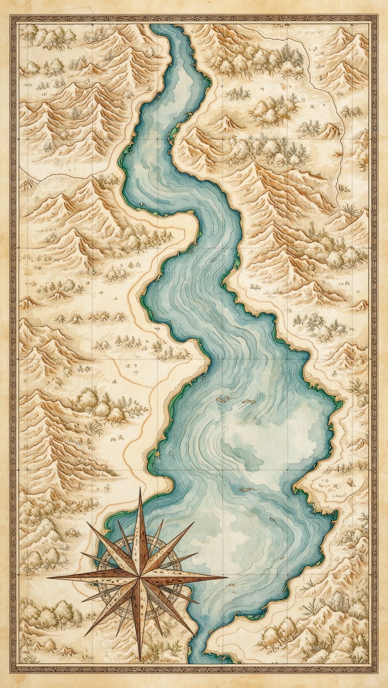Free Ancient River Map Image - Map, Vintage, Watercolor | Download at ...