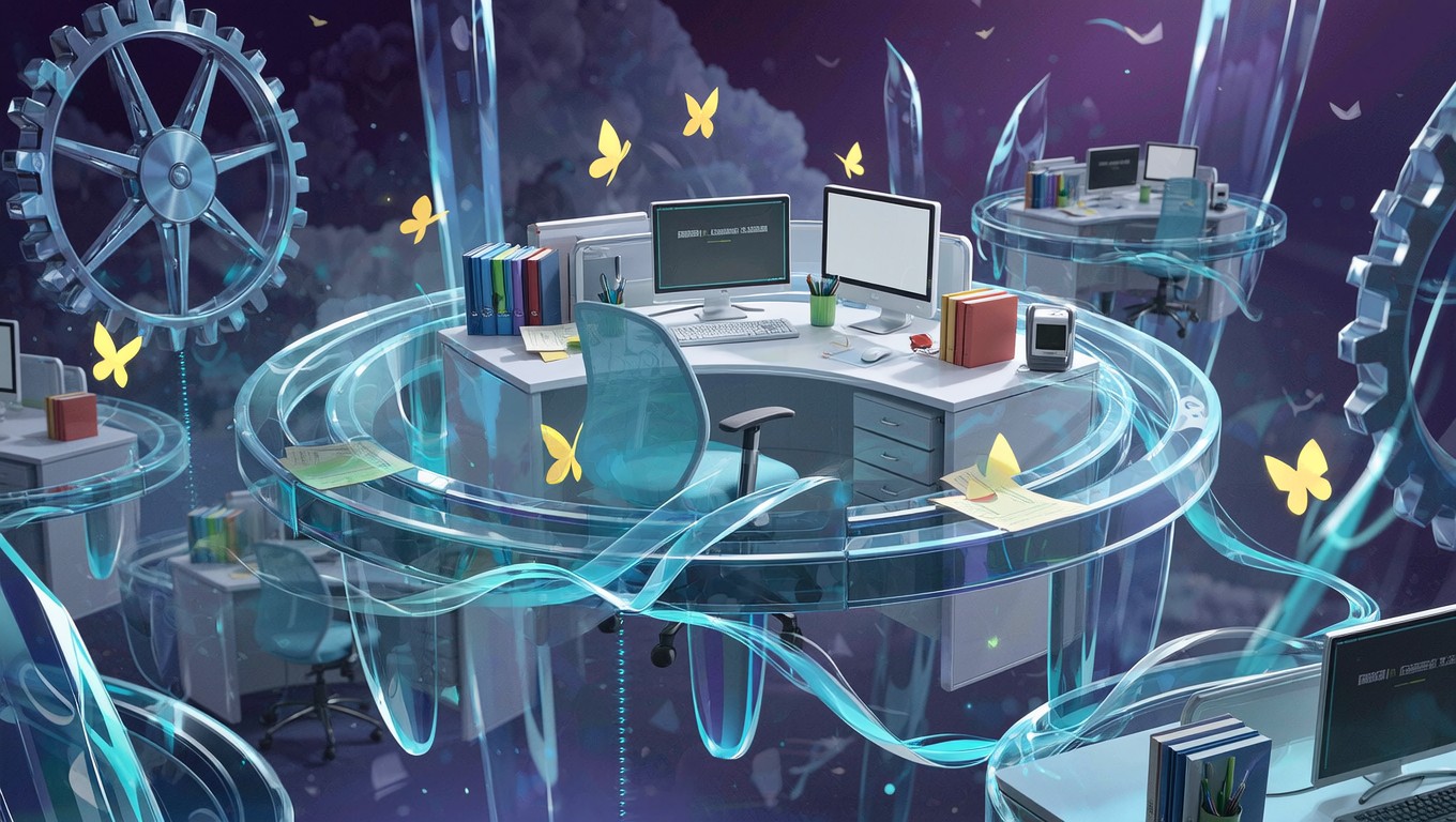 Free Floating Office Fantasy Image - Surreal, Workspace, Floating ...
