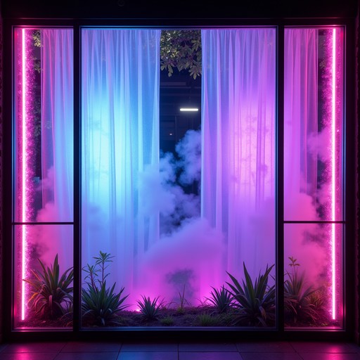 Neon Window Installation Free Neon Window Portal Image - Futuristic, Holographic, Neon ...
